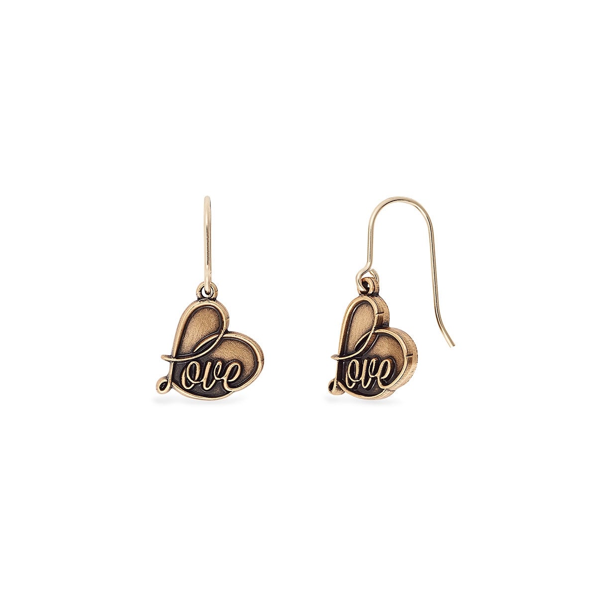 'Love' Hook Earrings