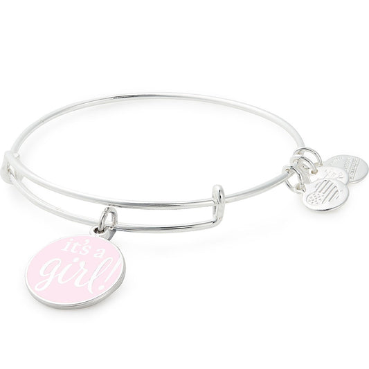 'It's a Girl' Charm Bangle