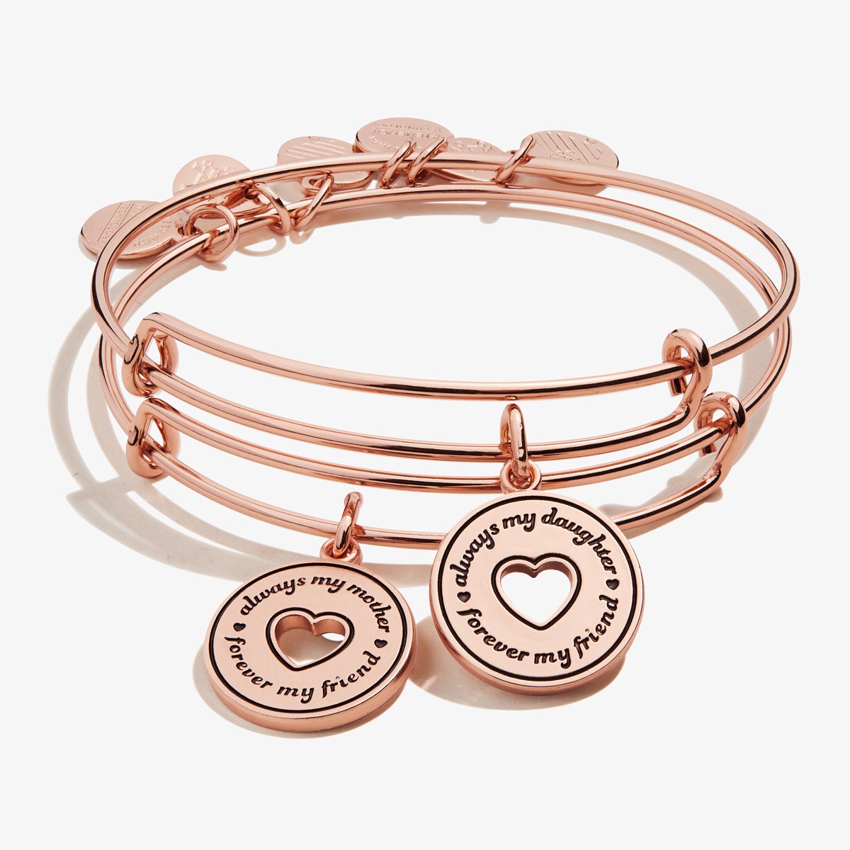 'Always Mine' Charm Bangles, Set of 2