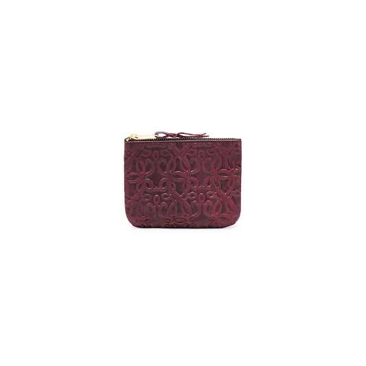 Zip Pouch, Burgundy